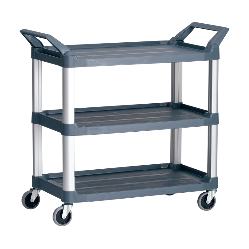 トラスト Hi5ユーティリティーカート L3段 4021 グレー 1箱(ご注文単位1箱)【直送品】