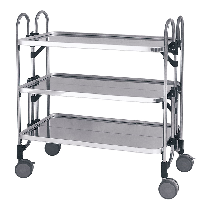 アボジワゴン 3段(折りたたみ式) KEAW-3 1箱(ご注文単位1箱)【直送品】