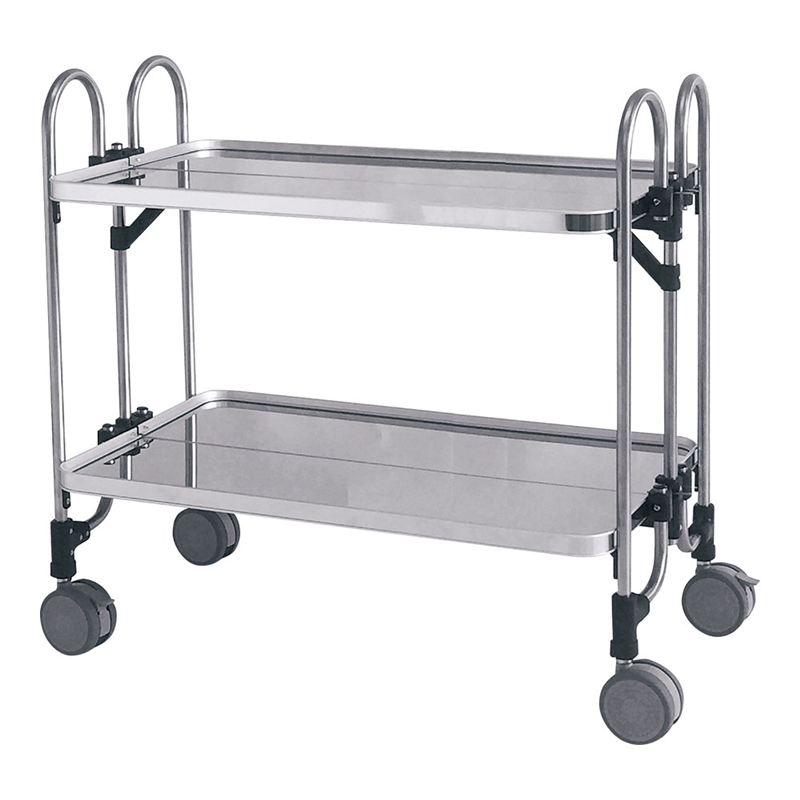 アボジワゴン 2段(折りたたみ式) KEAW-2 1箱(ご注文単位1箱)【直送品】