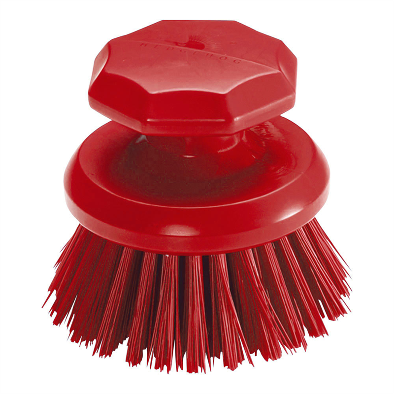 オールカラー　ラウンドスクラブブラシ 1223603　レッド 1箱（ご注文単位1箱）【直送品】