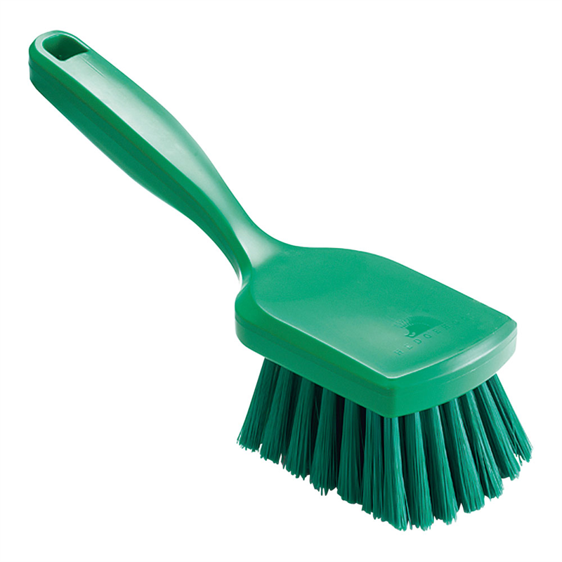 トラスト ショートハンドルブラシ ハード 1243602 グリーン 1箱(ご注文単位1箱)【直送品】