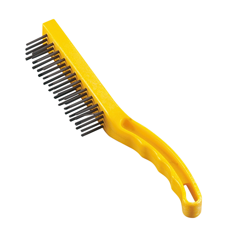 トラスト　スチールワイヤーブラシ　28cm 6773　イエロー 1個（ご注文単位1個）【直送品】