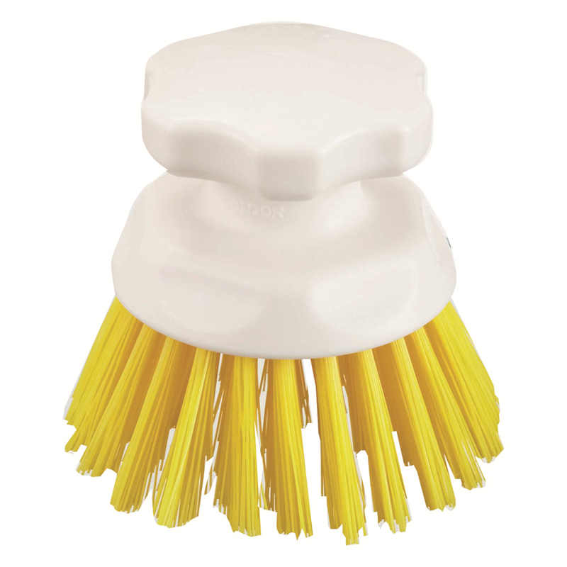 HG　ハンドブラシ　丸型 イエロー 1袋（ご注文単位1袋）【直送品】