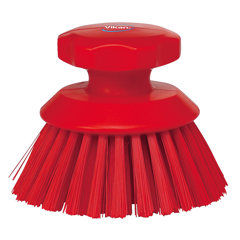 ヴァイカン ハンドブラシ丸 3885 ハードタイプ レッド 1袋(ご注文単位1袋)【直送品】