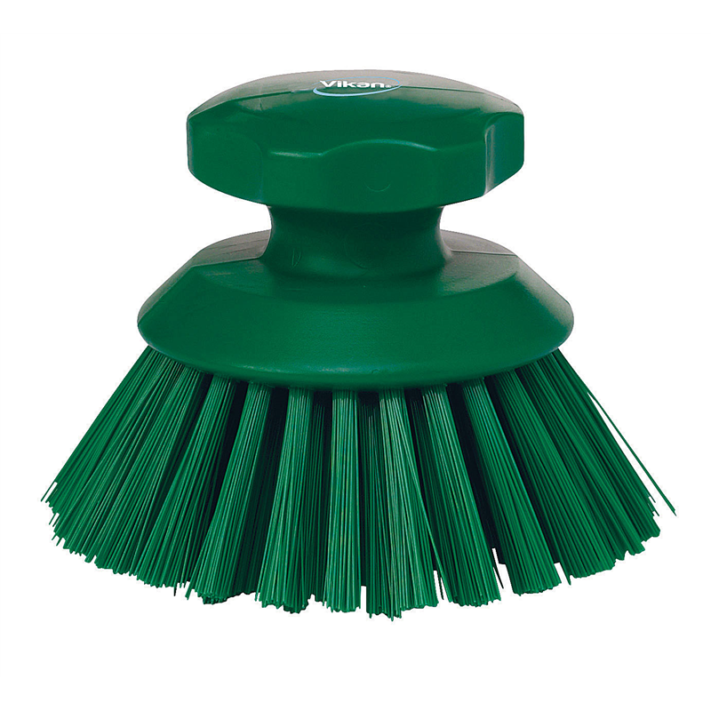 ヴァイカン ハンドブラシ丸 3885 ハードタイプ グリーン 1袋(ご注文単位1袋)【直送品】