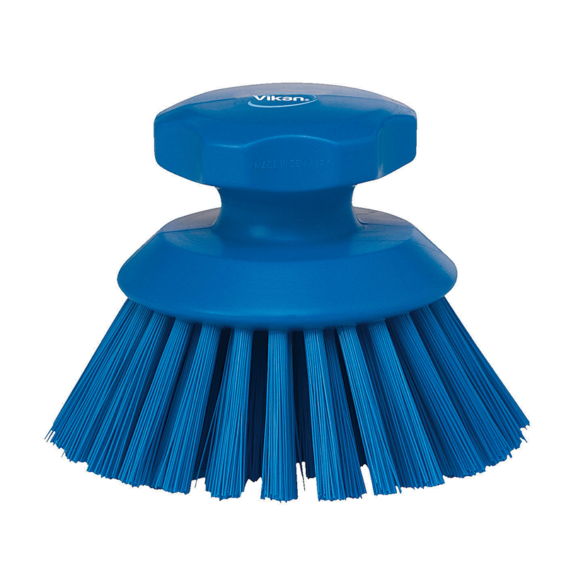 ヴァイカン ハンドブラシ丸 3885 ハードタイプ ブルー 1袋(ご注文単位1袋)【直送品】