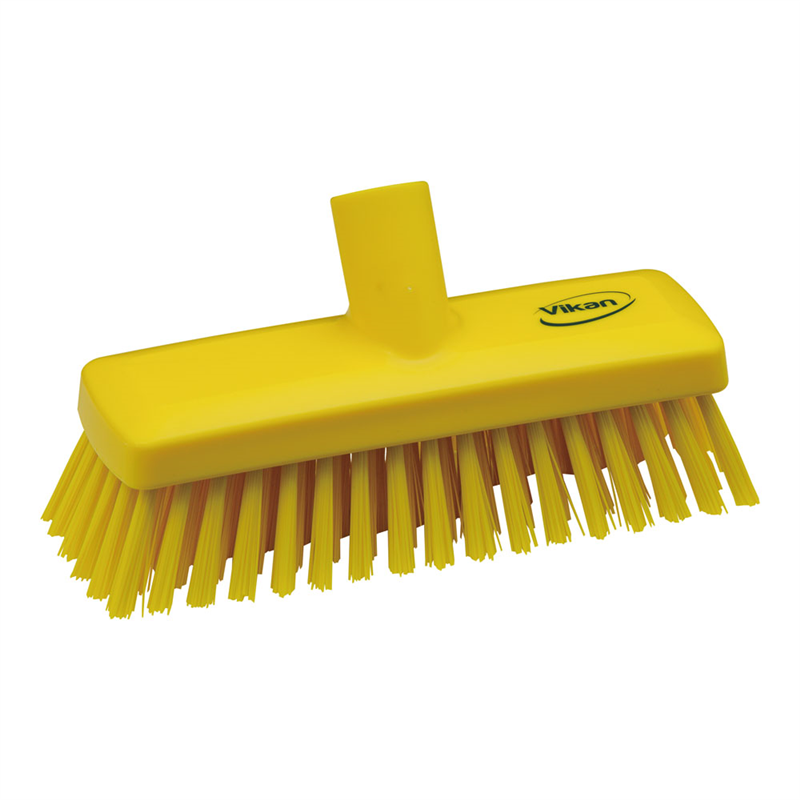 ヴァイカン コンパクトデッキブラシ 7042 イエロー 1袋(ご注文単位1袋)【直送品】