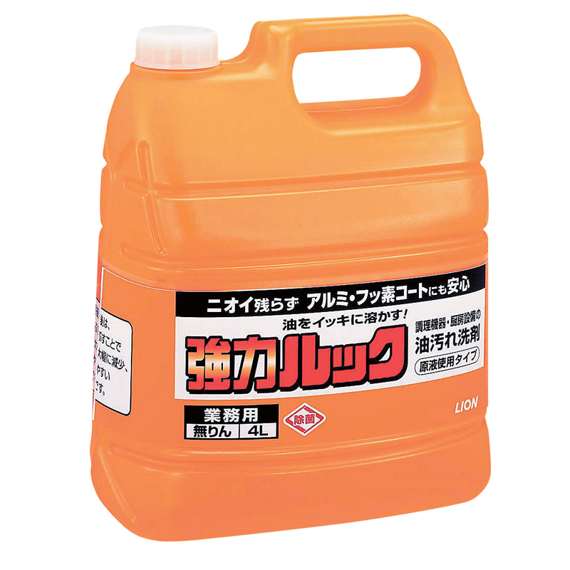ライオン　業務用強力ルック（油汚れ洗剤） 4L 1個（ご注文単位1個）【直送品】
