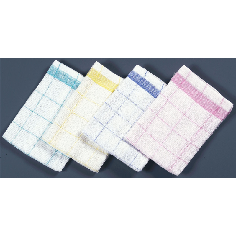 格子ダスター(12枚入・アソート) 1袋(ご注文単位1袋)【直送品】