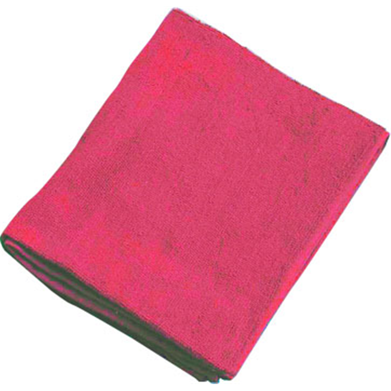 ミューファン　抗菌フェイスタオル （12枚入）　赤 1袋（ご注文単位1袋）【直送品】