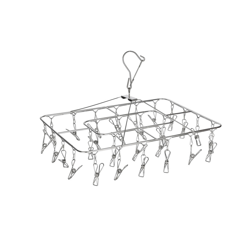 ステンレスピンチハンガー 角型 28ピンチ 1個(ご注文単位1個)【直送品】