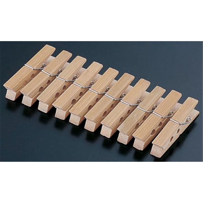 竹　クリップ　（10個付）  1袋（ご注文単位1袋）【直送品】