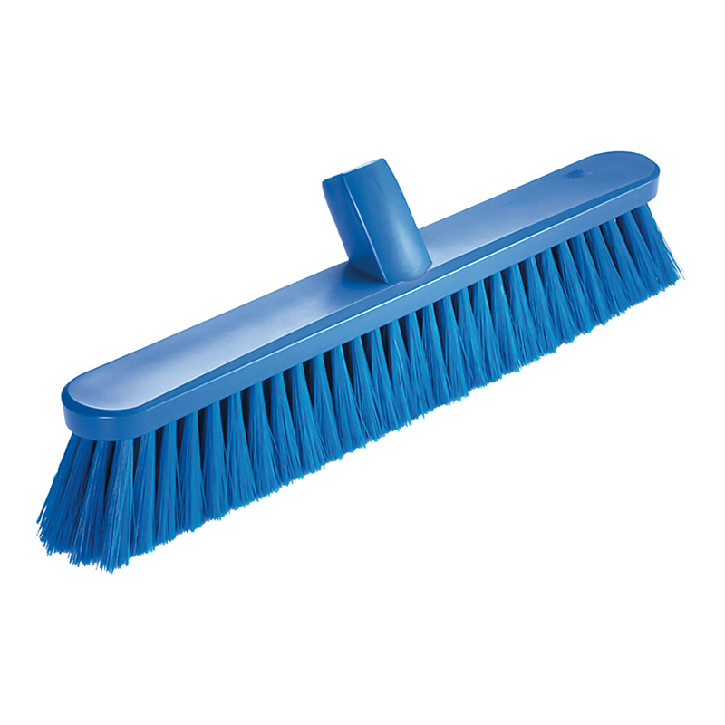 コンパクトフロアカラーブラシ　42.5cm ソフト　ブルー 1個（ご注文単位1個）【直送品】