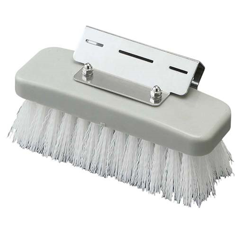 HGワンタッチデッキブラシ ホワイト 1袋(ご注文単位1袋)【直送品】