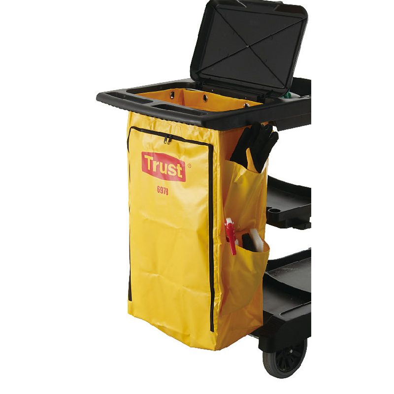 トラスト　クリーニングカート用 ポリライナー6978　イエロー 1袋（ご注文単位1袋）【直送品】