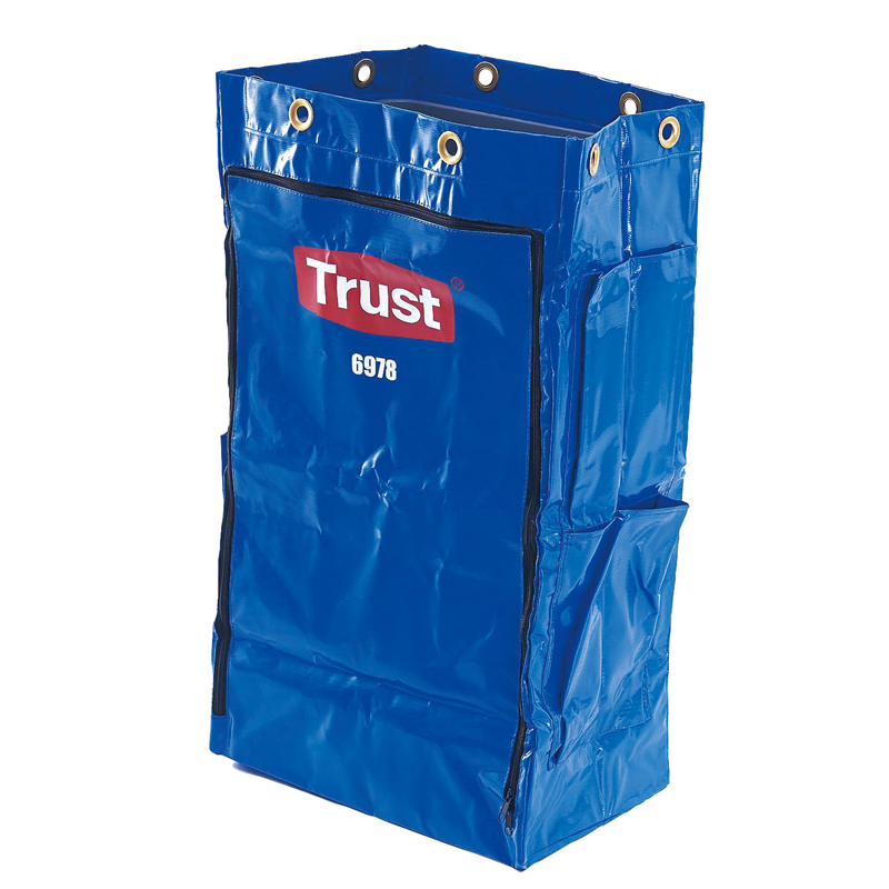 トラスト　クリーニングカート用 ポリライナー6978　ブルー 1袋（ご注文単位1袋）【直送品】