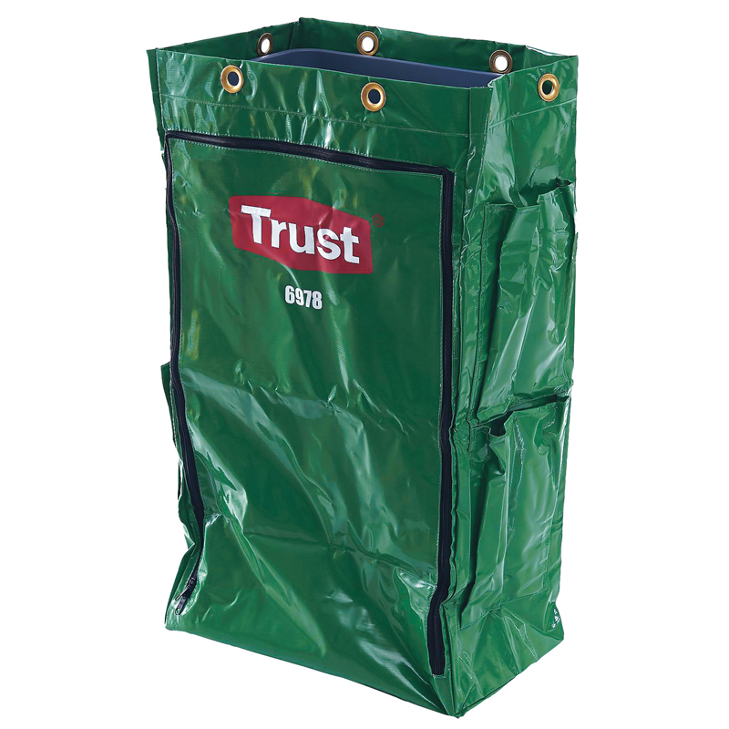 トラスト　クリーニングカート用 ポリライナー6978　グリーン 1袋（ご注文単位1袋）【直送品】
