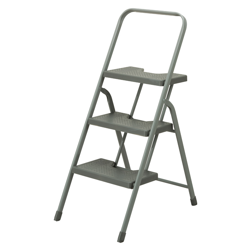 フォールディングステップ　3段 グレー 1箱（ご注文単位1箱）【直送品】