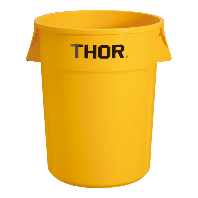 トラスト ラウンドコンテナ 1015 208L イエロー 1個(ご注文単位1個)【直送品】