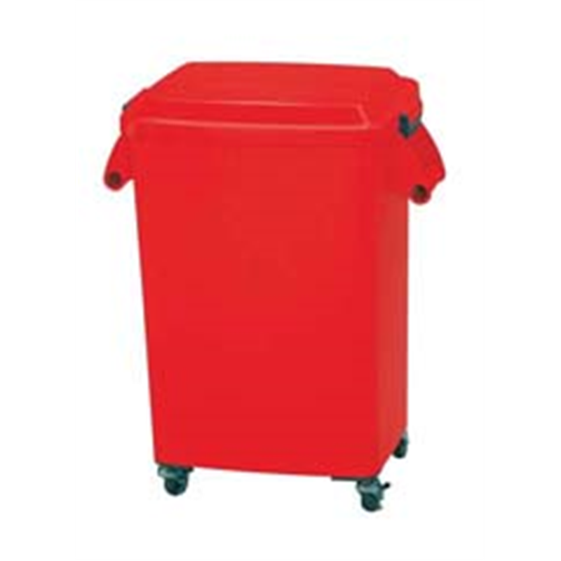 厨房ペール（キャスター付） CK-70　レッド 1個（ご注文単位1個）【直送品】