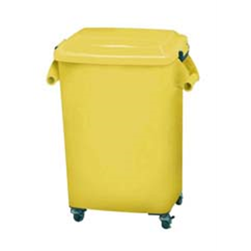 厨房ペール（キャスター付） CK-70　イエロー 1個（ご注文単位1個）【直送品】