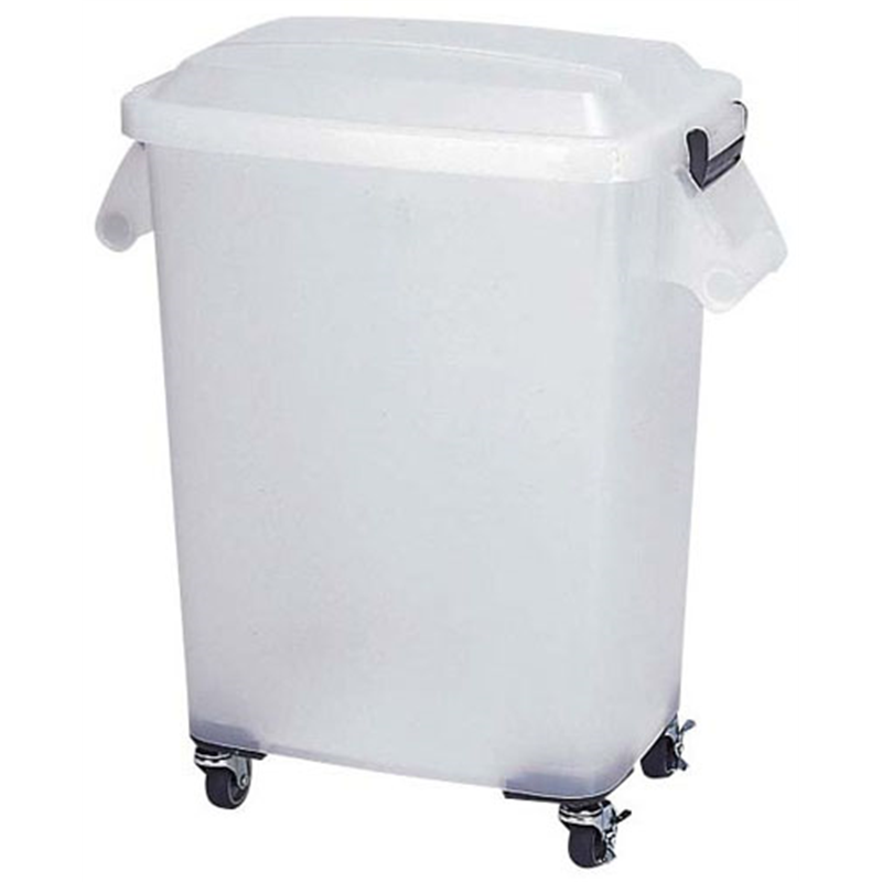 厨房ペール　半透明（キャスター付） CK-45N　ナチュラル 1個（ご注文単位1個）【直送品】