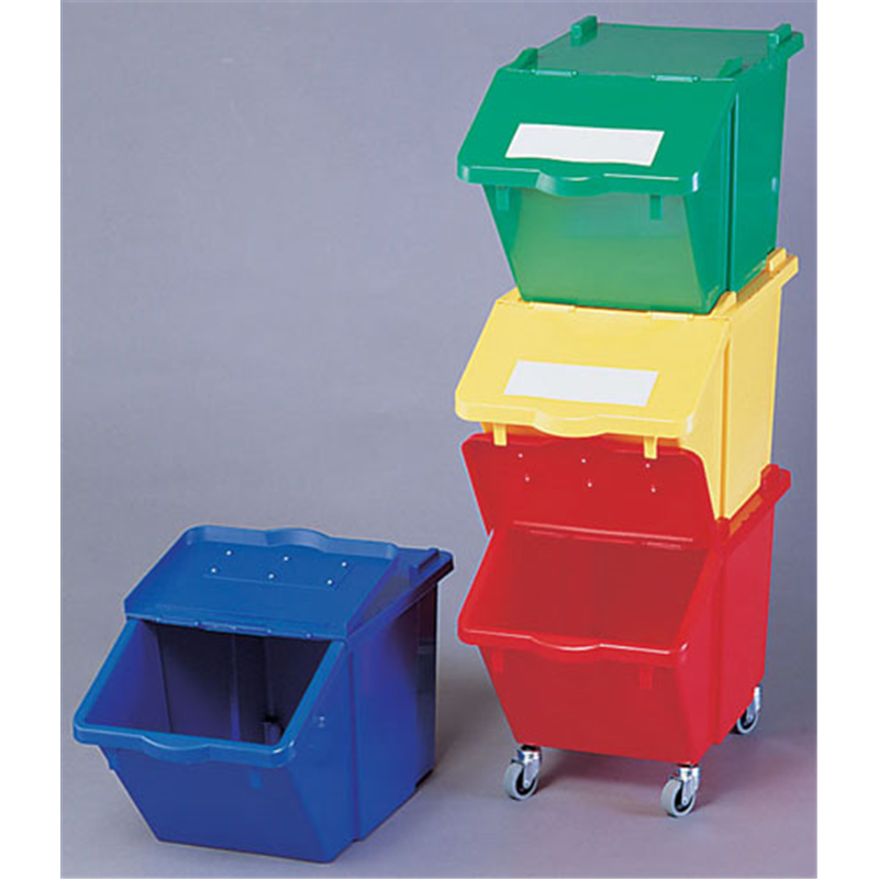 分別ボックス　SAX45（フタ付） イエロー 1個（ご注文単位1個）【直送品】