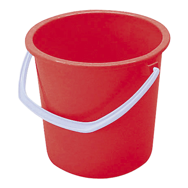 ヤザキ カラーバケツ YP-5 レッド 1個(ご注文単位1個)【直送品】