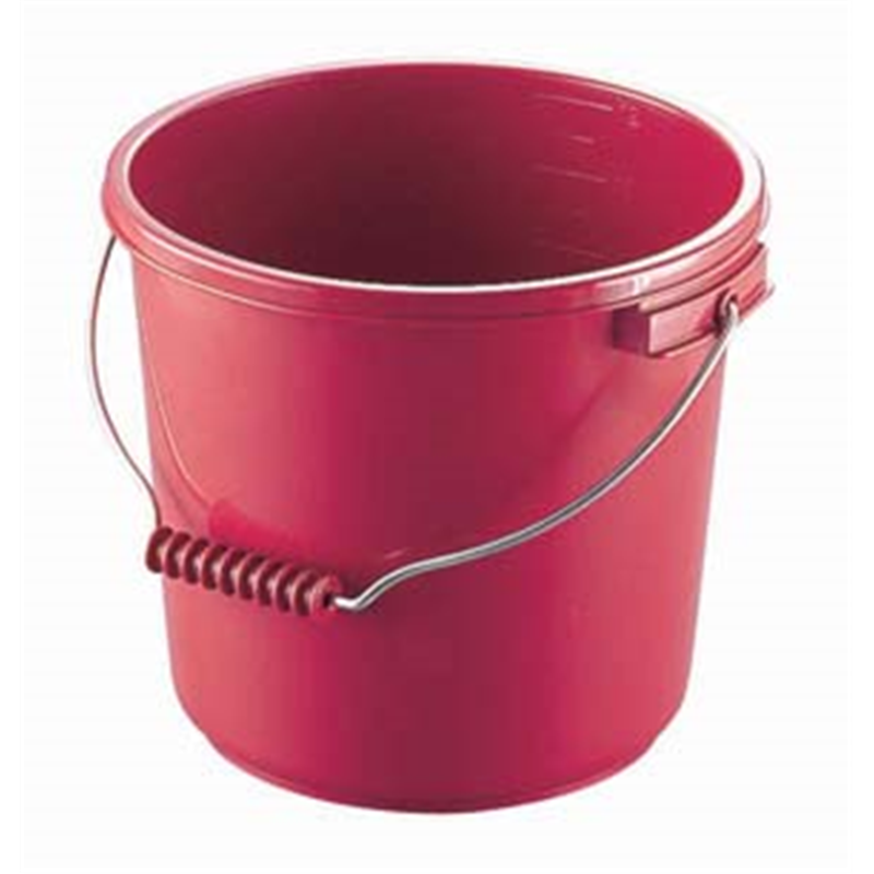 ポリプロバケツ　PO-13A レッド 1袋（ご注文単位1袋）【直送品】