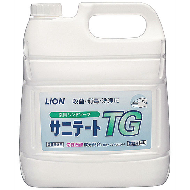 ライオン薬用ハンドソープ　サニテートTG 4L　ポンプなし 1個（ご注文単位1個）【直送品】