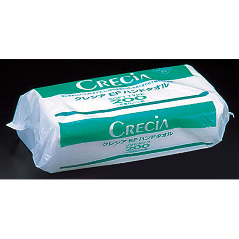 クレシア　EFハンドタオル　ソフトタイプ 200　　（1ケース30束入） 1袋（ご注文単位1袋）【直送品】