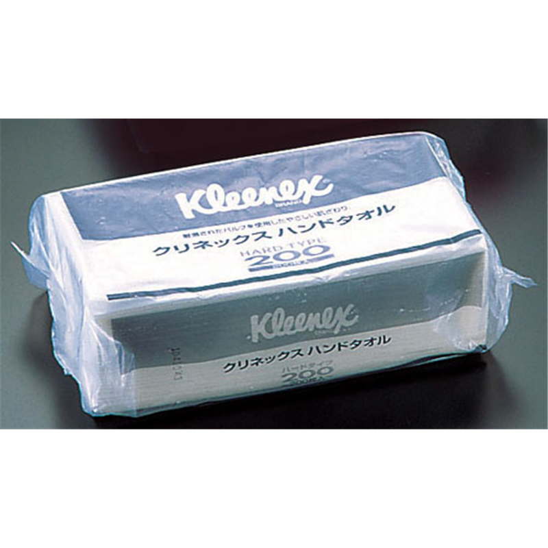 クリネックス　ハンドタオル　ハードタイプ 200　　（1ケース30束入） 1袋（ご注文単位1袋）【直送品】