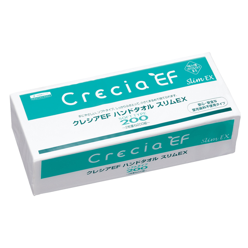 EFハンドタオル　ソフトタイプ200 スリムEX（1ケース36束入） 1箱（ご注文単位1箱）【直送品】