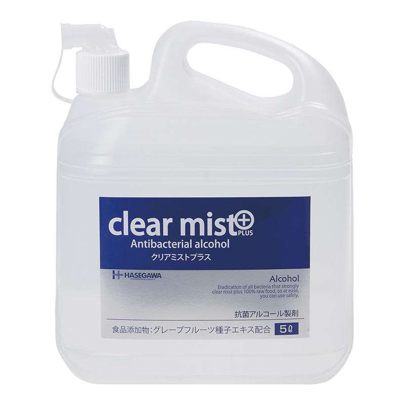 クリーン・シェフ アルコール除菌剤 クリアミストプラス 5L 1個(ご注文単位1個) ※軽【直送品】