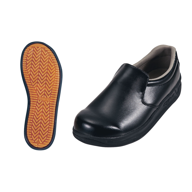 ハイパーV　厨房スニーカー#5000 ブラック　25.5cm 1箱（ご注文単位1箱）【直送品】