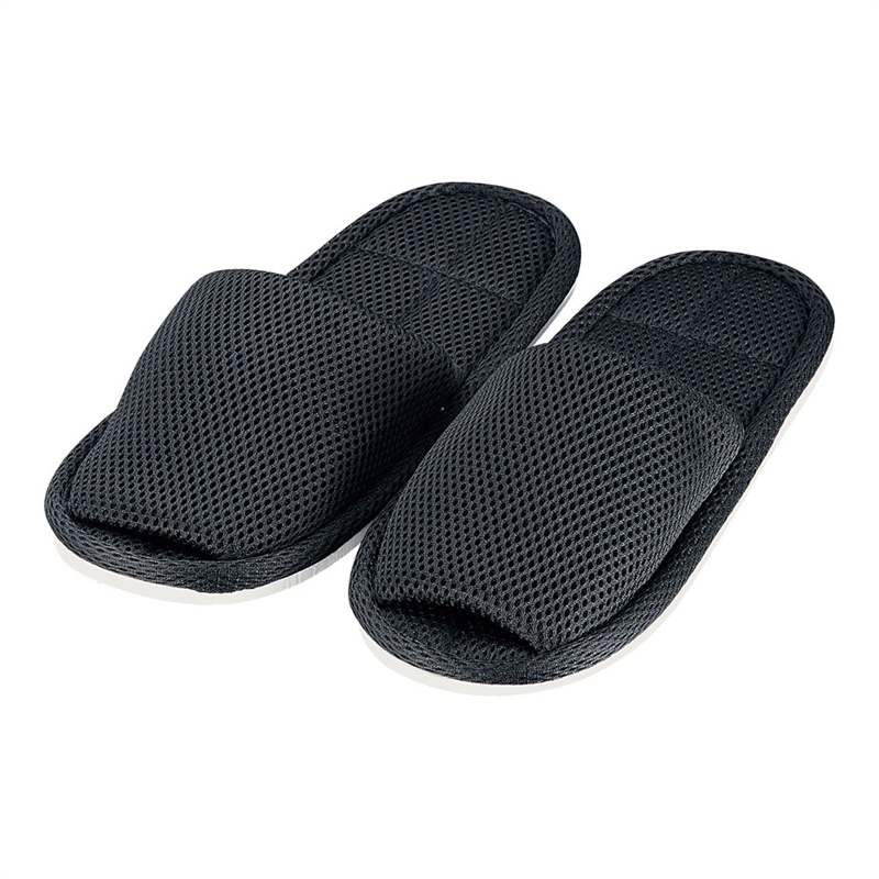 ウォッシャブルスリッパメッシュタイプ (90足入) 黒 1箱(ご注文単位1箱)【直送品】