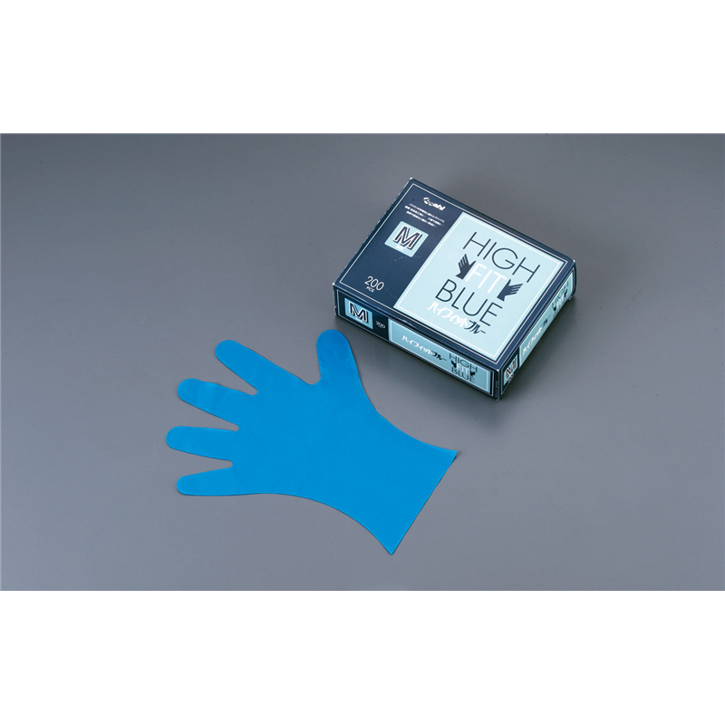 ハイフィットブルー（ポリエチレン製） S（200枚入） 1箱（ご注文単位1箱）【直送品】