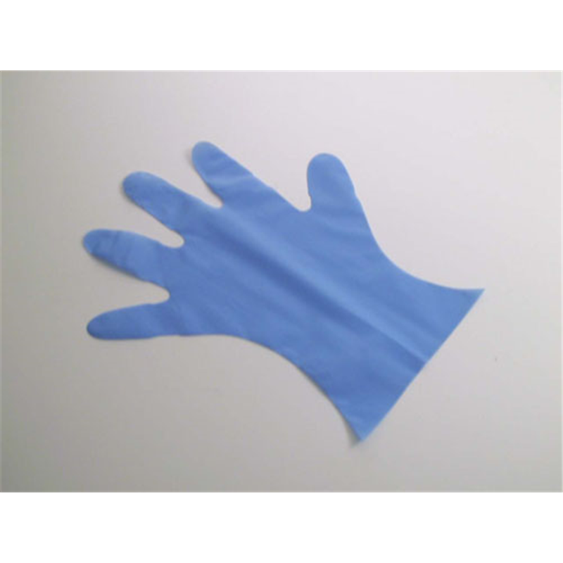 カラー マイジャストグローブ五本絞り ブルー (200枚入) M 1箱(ご注文単位1箱)【直送品】