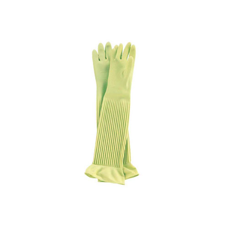 天然ゴム厚手手袋 スーパーロング M 1袋(ご注文単位1袋)【直送品】