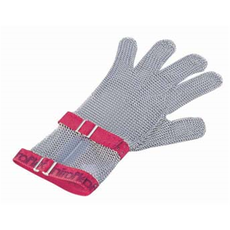 ニロフレックス　メッシュ手袋5本指 L　C-L5青　ショートカフ付 1袋（ご注文単位1袋）【直送品】