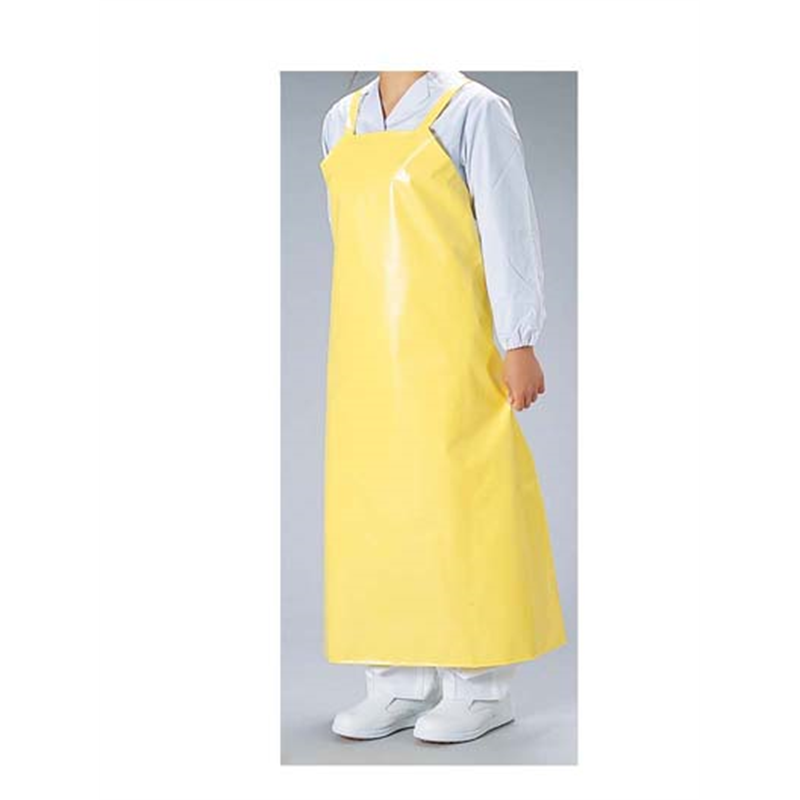 ケータリング　前掛（共地ヒモ） M　イエロー 1袋（ご注文単位1袋）【直送品】