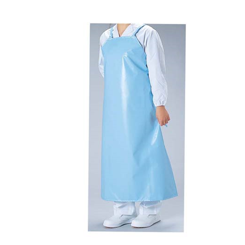 ケータリング　前掛（共地ヒモ） L　サックス 1袋（ご注文単位1袋）【直送品】