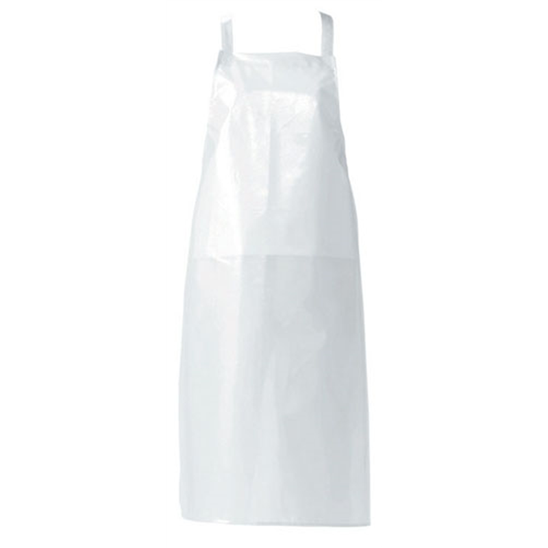 ジャブエプロン　胸当てタイプ E1501-0　ホワイト 1袋（ご注文単位1袋）【直送品】