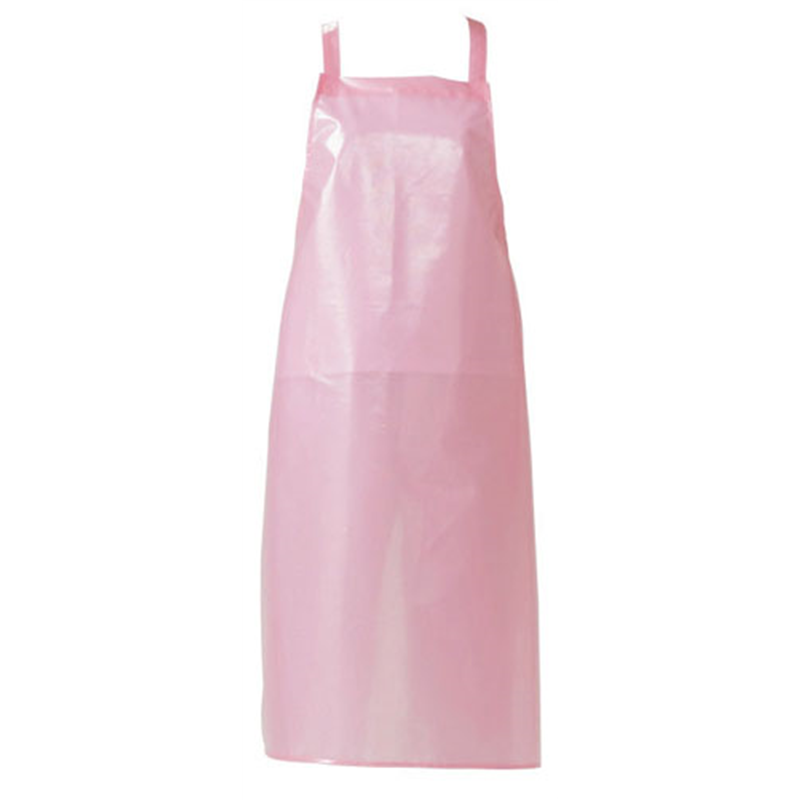 ジャブエプロン　胸当てタイプ E1501-4　ピンク 1袋（ご注文単位1袋）【直送品】