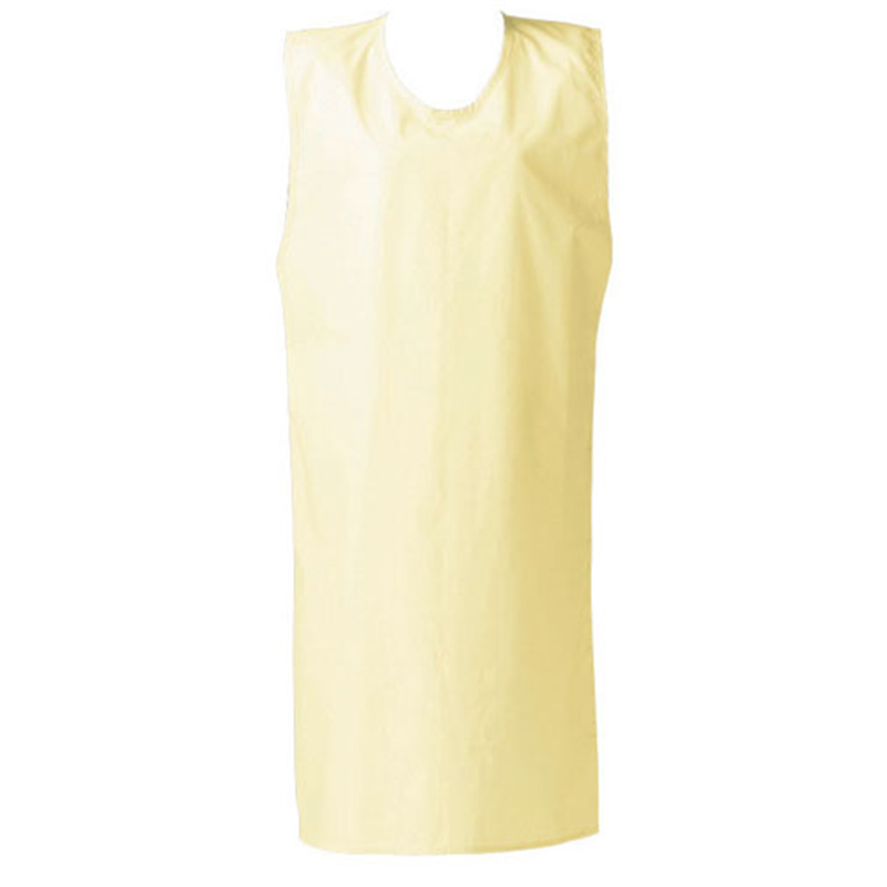 ウルトラ・ドライエプロン ノースリーブ E1203-3 クリーム 1袋(ご注文単位1袋)【直送品】