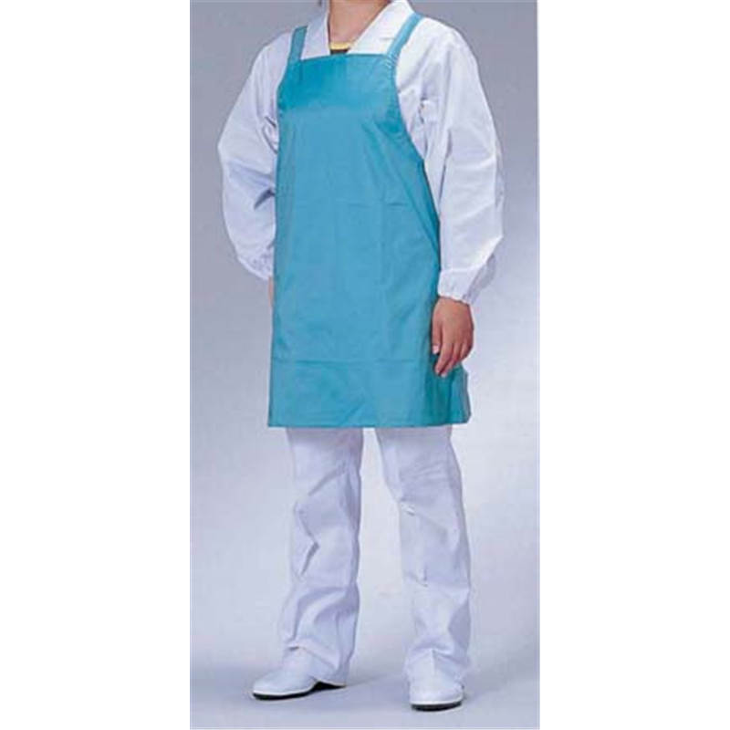 らくらくドライエプロン　（下処理用） D-2　グリーン 1袋（ご注文単位1袋）【直送品】