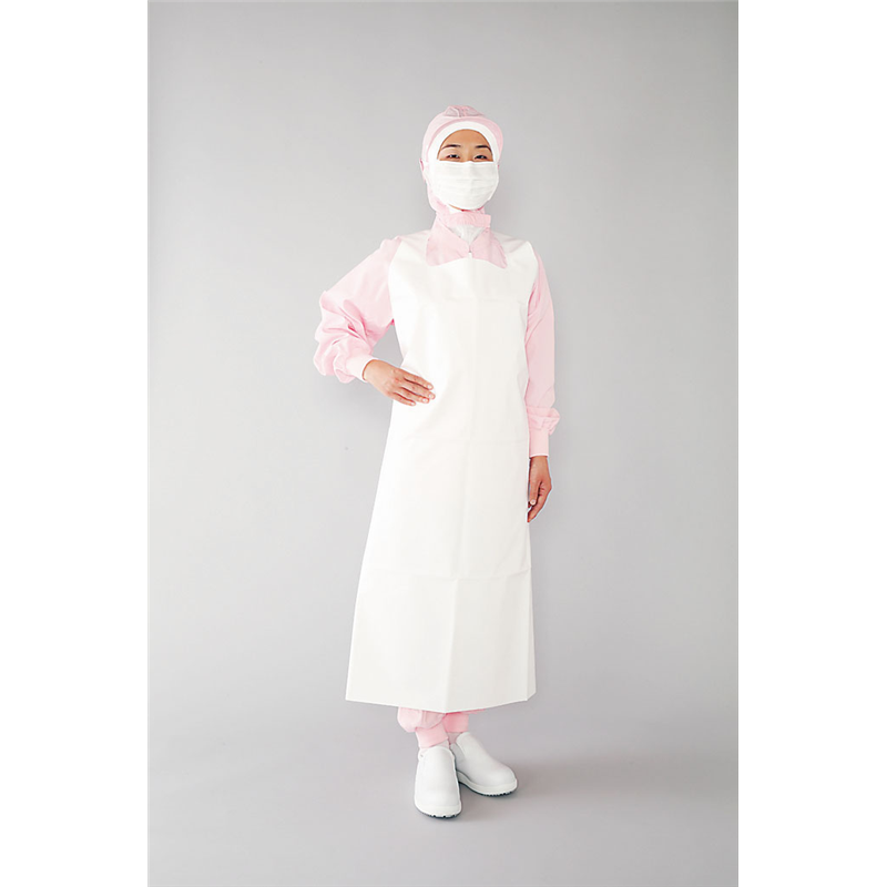 ウレタン打抜エプロン　レッジェーロン E-50　L　ホワイト 1袋（ご注文単位1袋）【直送品】