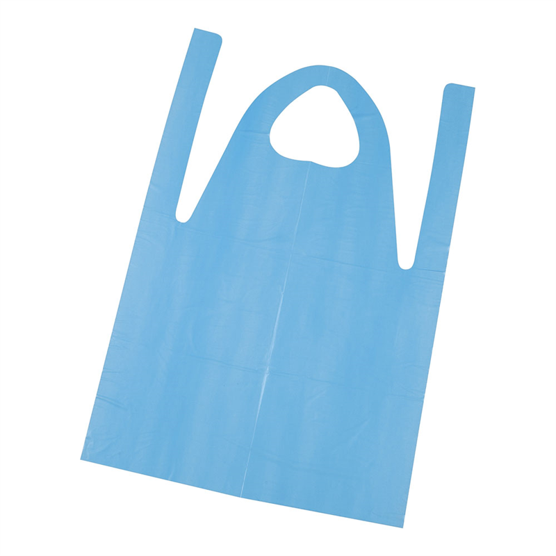 ローコスエプロン ショート(50枚入) BA-1 ブルー 1袋(ご注文単位1袋)【直送品】