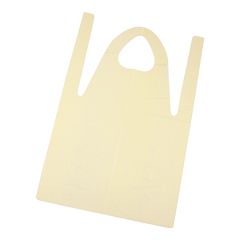 ローコスエプロン ショート(50枚入) BA-1 イエロー 1袋(ご注文単位1袋)【直送品】