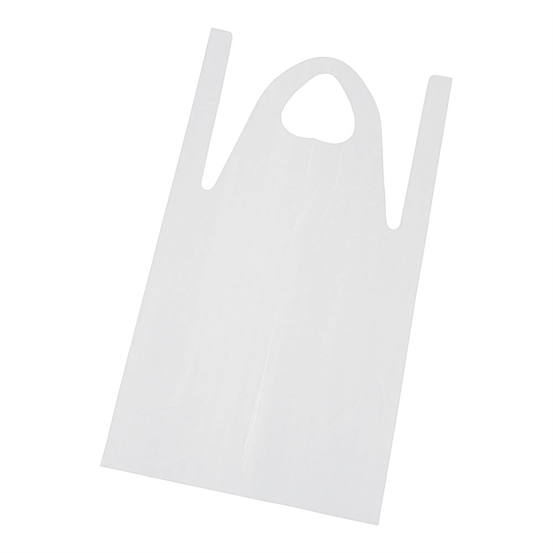 ローコスエプロン ロング(50枚入) BA-2 ホワイト 1袋(ご注文単位1袋)【直送品】